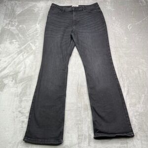 Wrangler High Rise Bold Boot Jeans Womens 14x32 Black Stretch Denim Bootcut